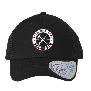 TRLT LOGO Charlie Infinity Her Black Trucker Hat